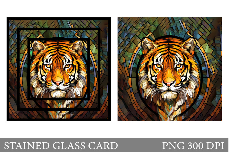tiger-stained-glass-card-design-stained-glass-tiger-card