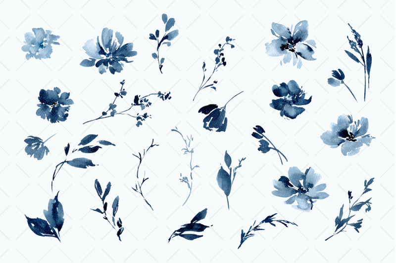 watercolor-dusty-blue-flowers-png-clipart