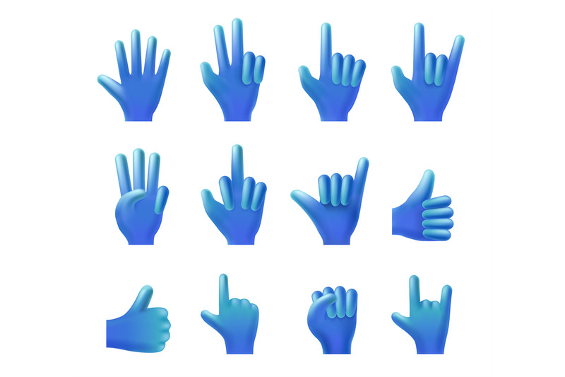 hand-gestures-collection-3d-pointed-finger-gesture-high-five-or-hell