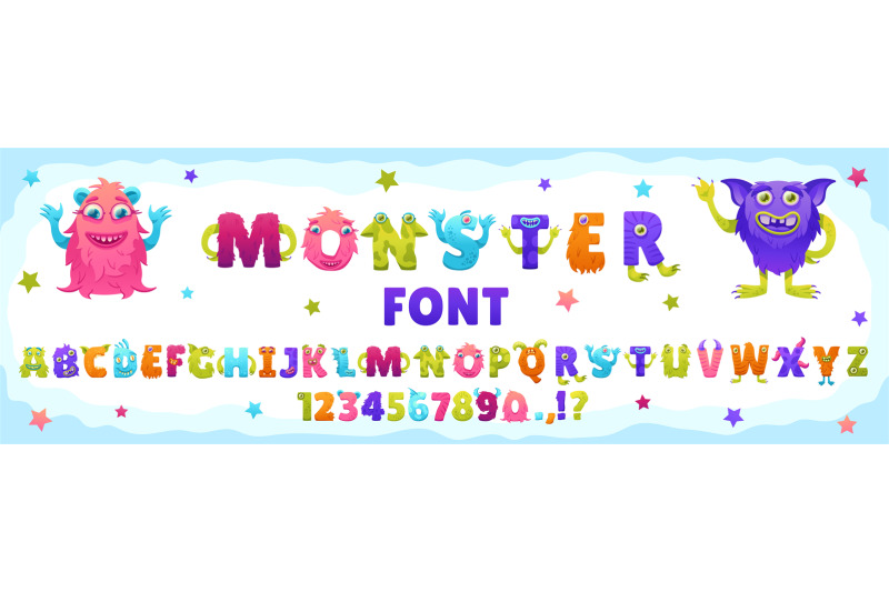 cartoon-monster-font-funny-creatures-abc-playful-crazy-characters-le