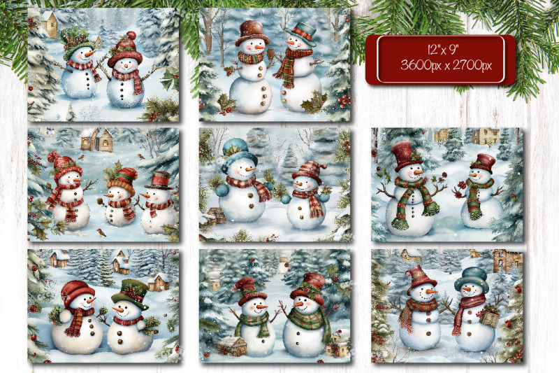 christmas-puzzle-png-bundle-kids-puzzles-sublimation-watercolor-snowma