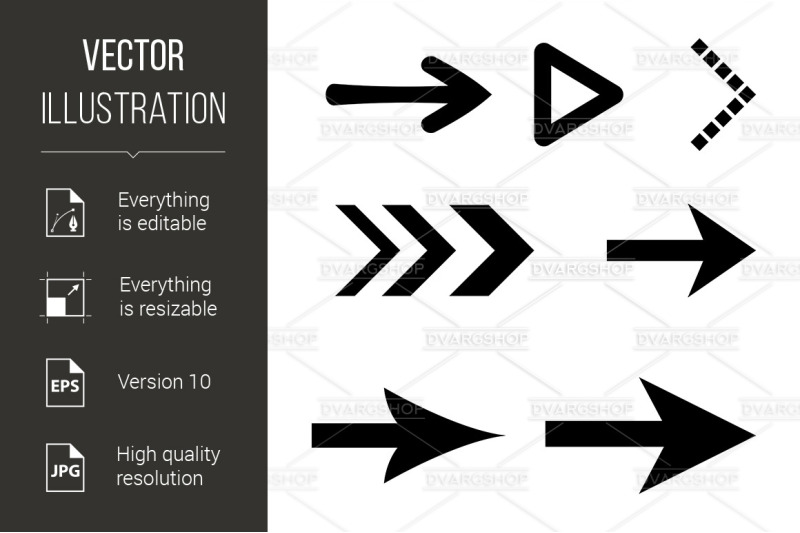 icon-set-of-flat-arrows