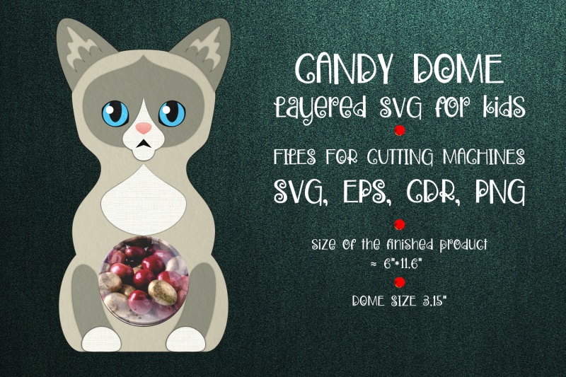 snowshoe-cat-candy-dome-paper-craft-template-svg