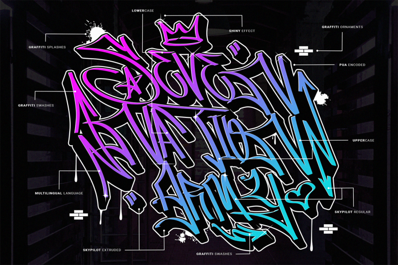 skypilot-layered-graffiti-album-music-font
