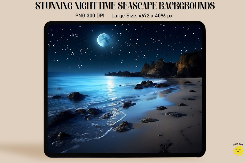 nocturnal-seashore-scenes-backgrounds