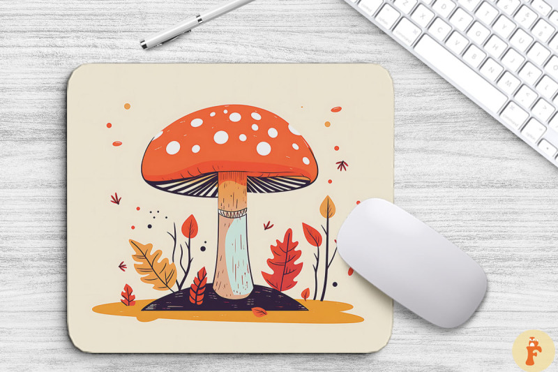 minimalist-whimsical-mushroom-mouse-pad