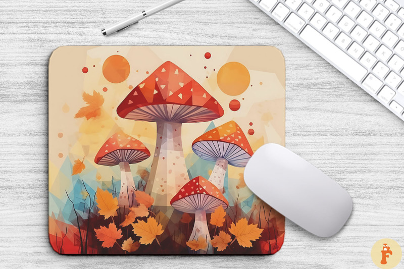 autumn-mushrooms-forest-mouse-pad-design