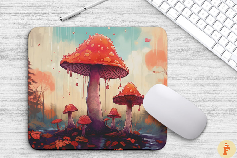 autumn-landscape-mushrooms-mouse-pad