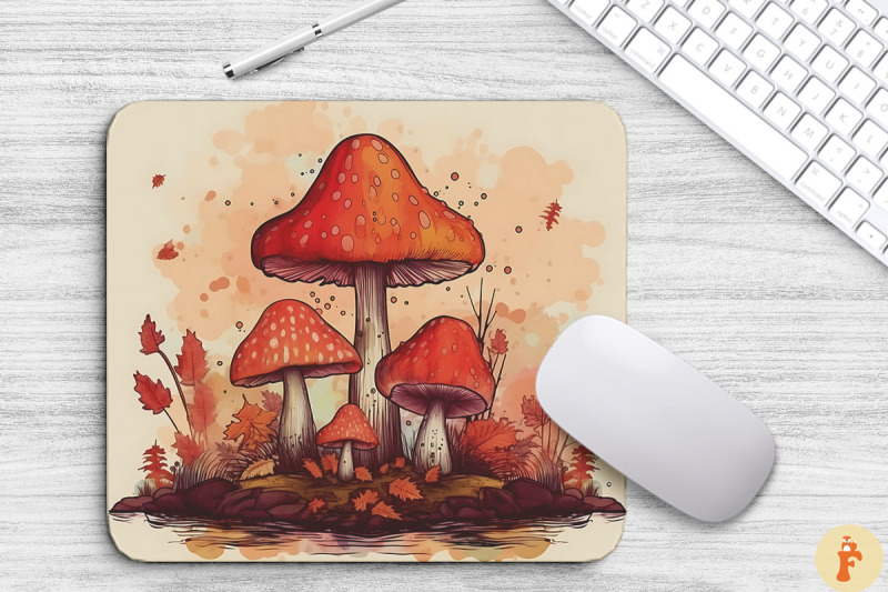 autumn-landscape-mushrooms-mouse-pad