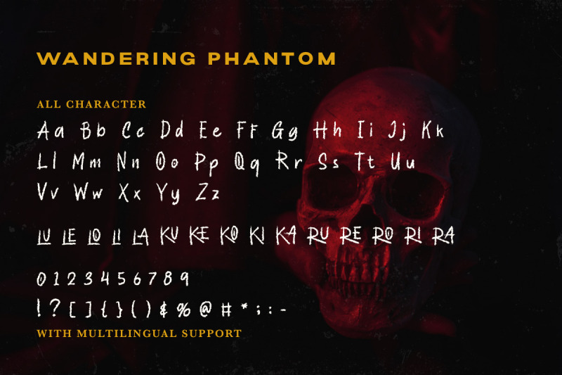wandering-phantom-horror-display-font