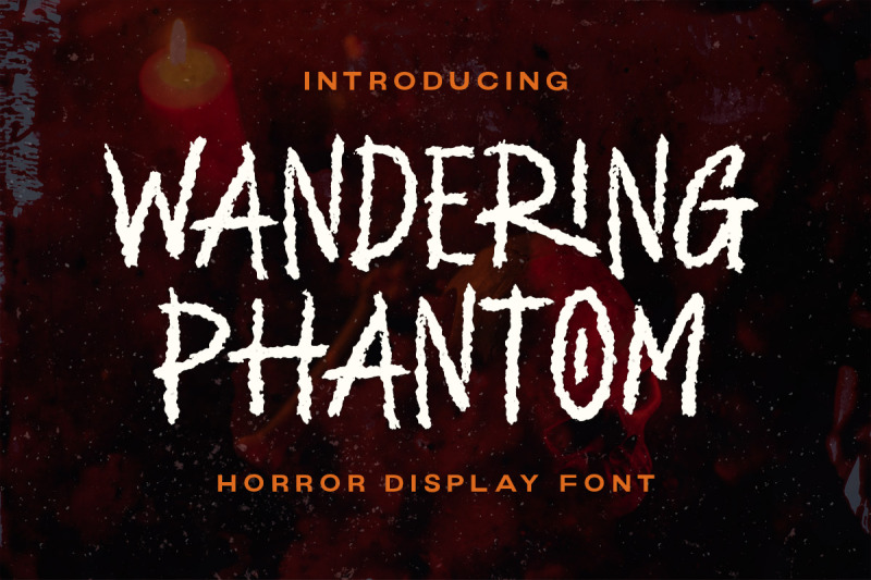wandering-phantom-horror-display-font