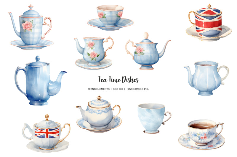 watercolor-british-tea-time-clipart-afternoon-english-tea-uk-tea