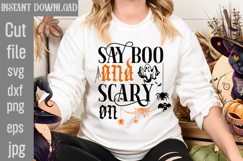 say-boo-and-scary-on-svg-cut-file-halloween-svg-bundle-retro-hallowe