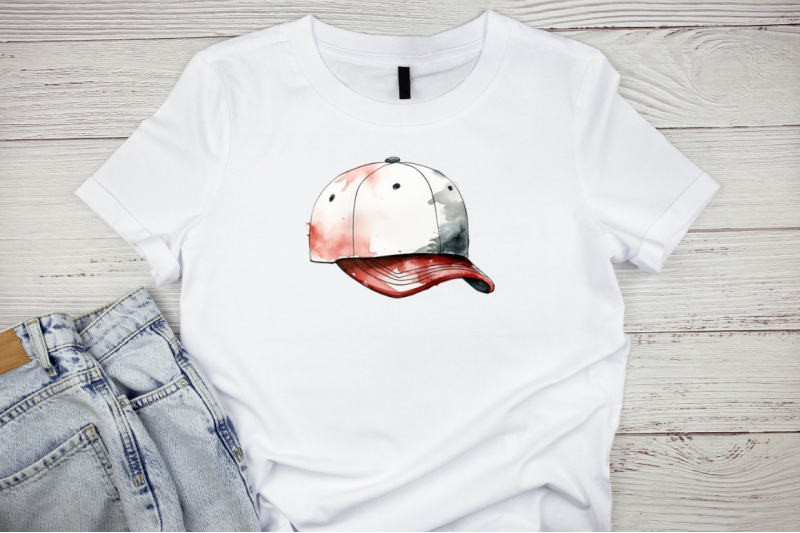 watercolor-baseball-hat-clipart-bundle