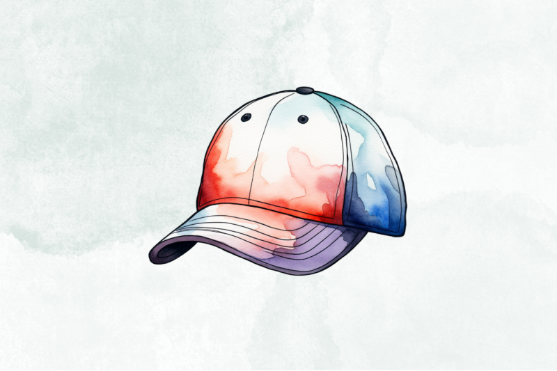 watercolor-baseball-hat-clipart-bundle