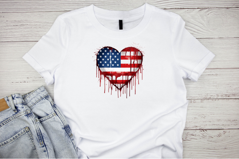 american-flag-dripping-heart-sublimation