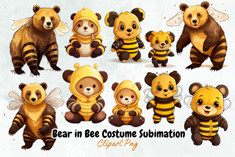 bear-in-bee-costume-sublimation-clipart