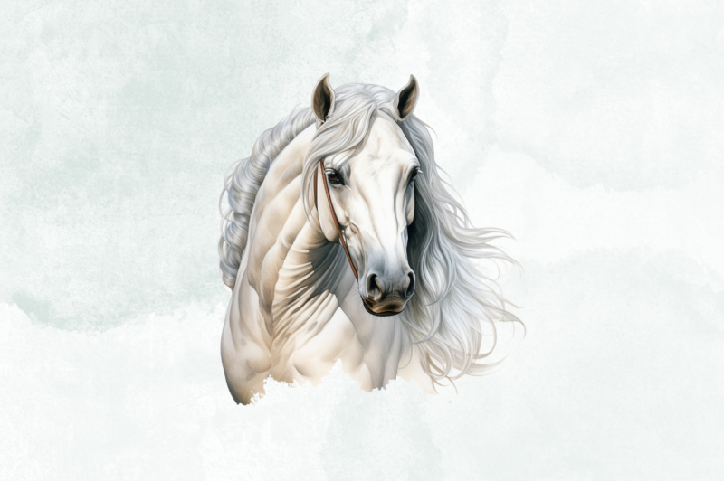 beautiful-white-horse-clipart