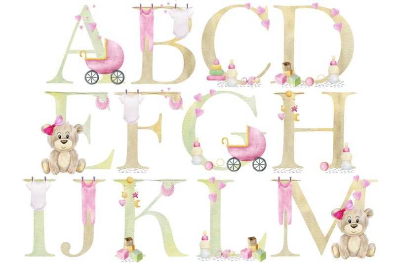 watercolor-baby-girl-alphabet