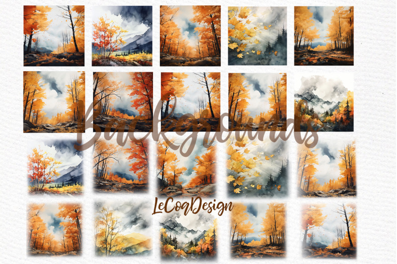fall-backgrounds-autumn-landscapes-watercolor-autumn-forest