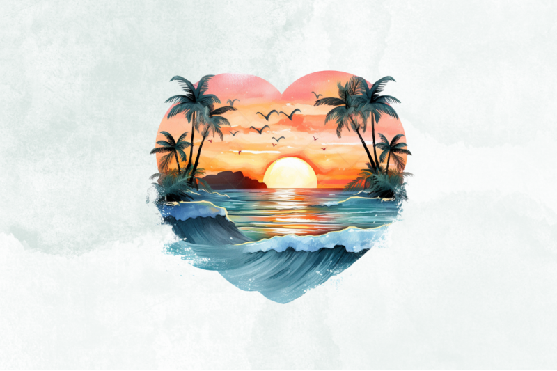 heart-beach-watercolor-sublimation