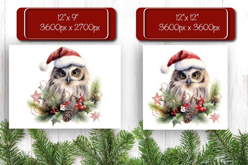 christmas-puzzle-png-owl-kids-puzzle-sublimation-watercolor-png