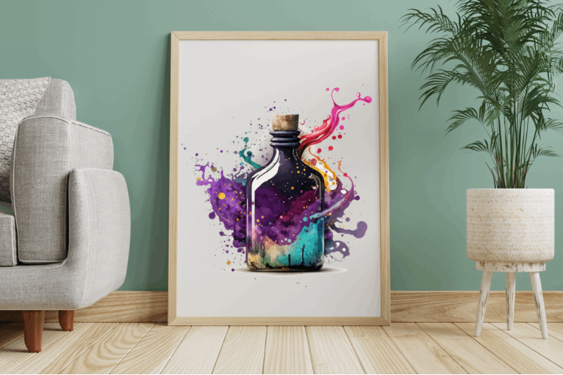 watercolor-bottles-with-magic-potions-clipart-bundle