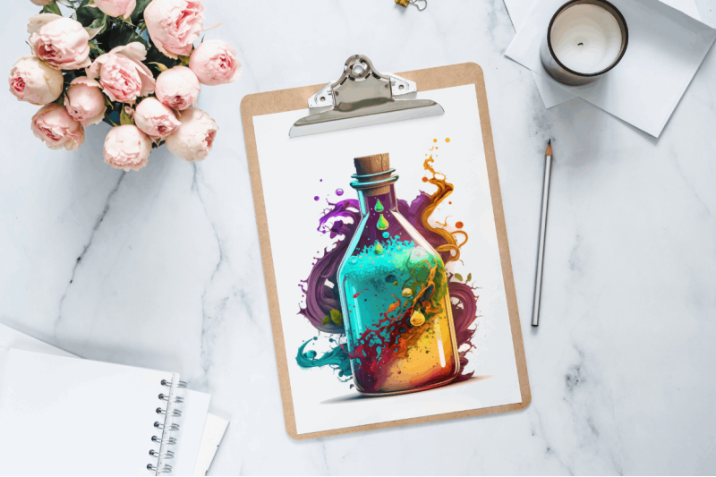 watercolor-bottles-with-magic-potions-clipart-bundle