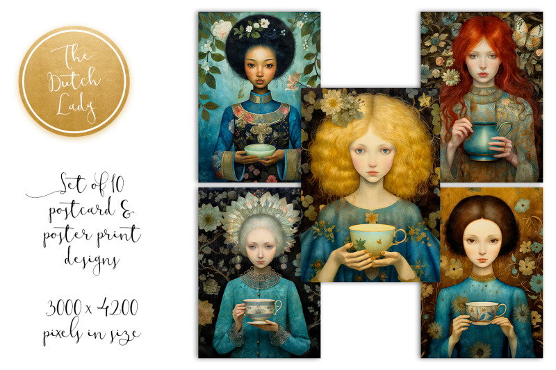ladies-of-tea-postcards-amp-art-prints