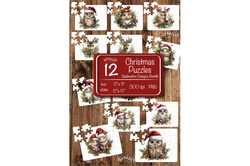 christmas-puzzle-png-bundle-kids-puzzle-sublimation-watercolor-baby-an