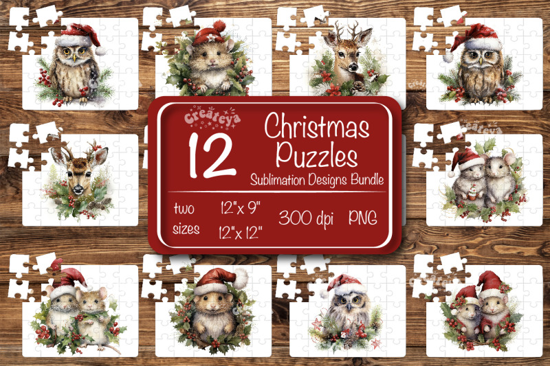 christmas-puzzle-png-bundle-kids-puzzle-sublimation-watercolor-baby-an