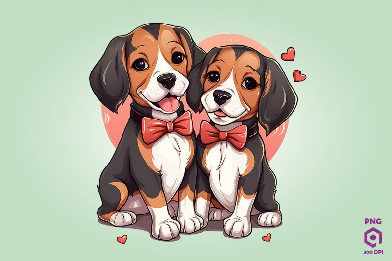valentine-couple-of-beagle-dog-2
