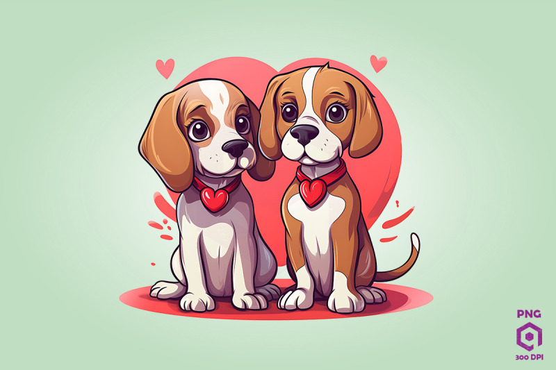 valentine-couple-of-beagle-dog-3