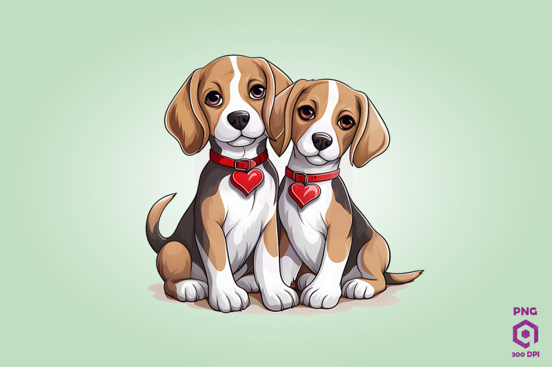 valentine-couple-of-beagle-dog