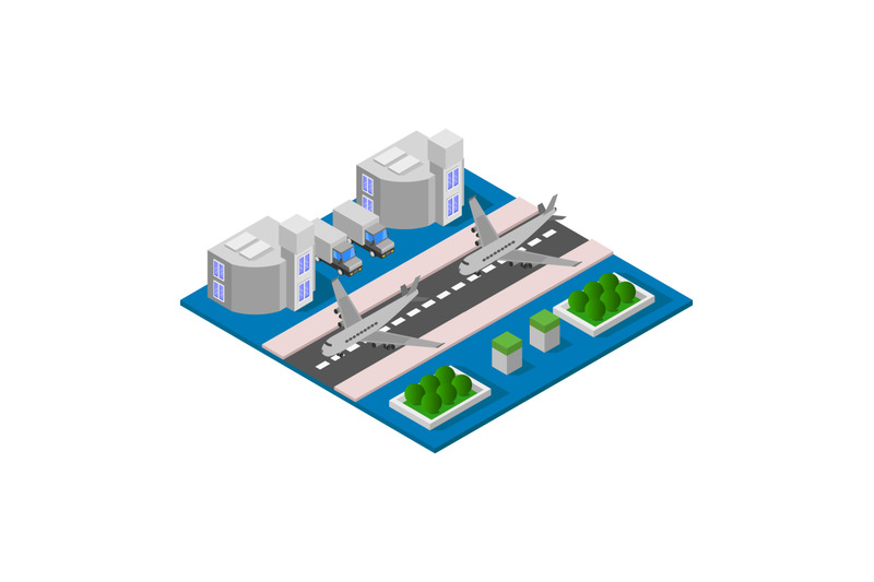 isometric-airport