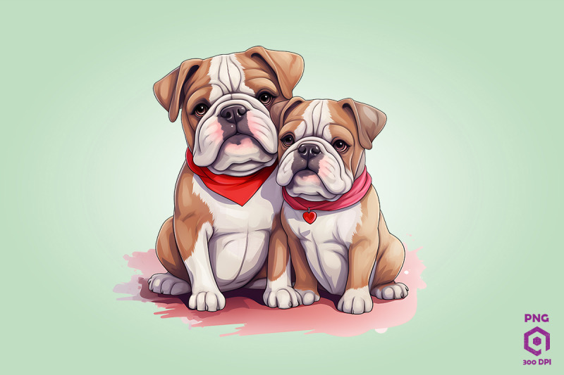 valentine-couple-of-bulldog-dog-3