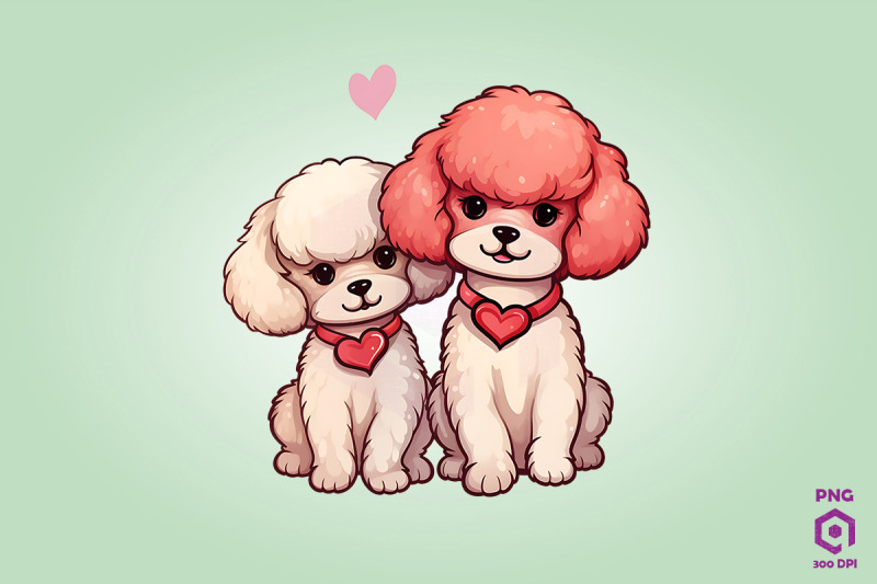 valentine-couple-of-poodle-dog