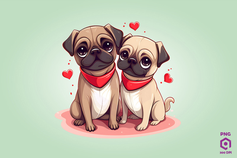 valentine-couple-of-pug-dog-1