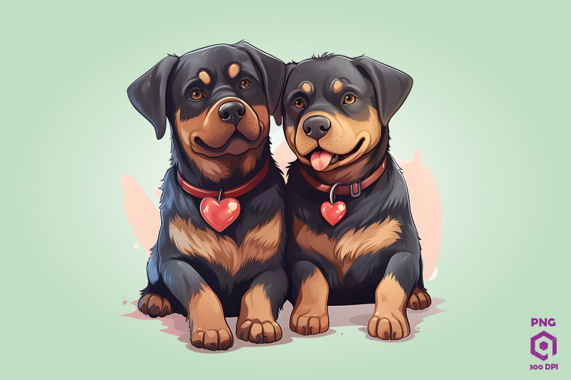 valentine-couple-of-rottweiler-dog-2