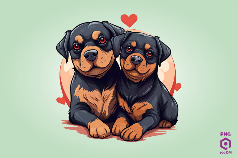 valentine-couple-of-rottweiler-dog-3