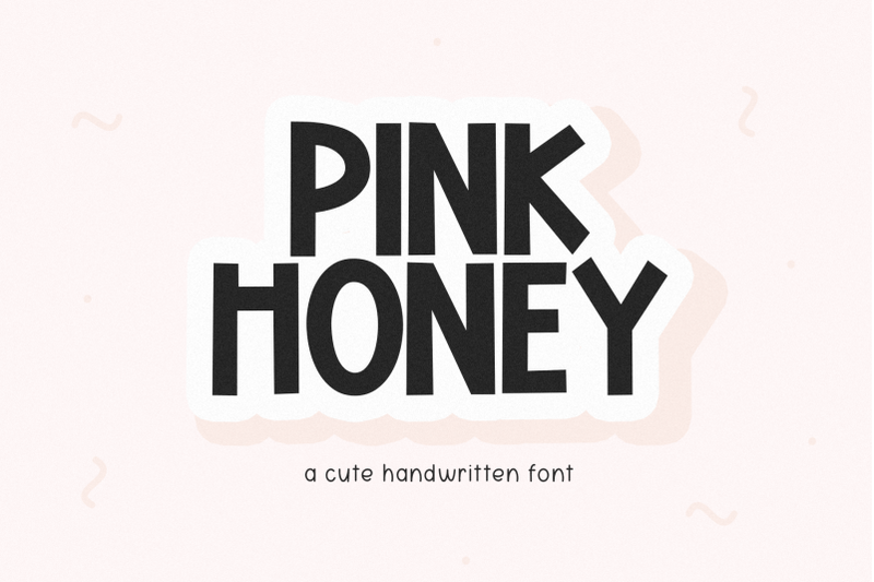 pink-honey-cute-block-font