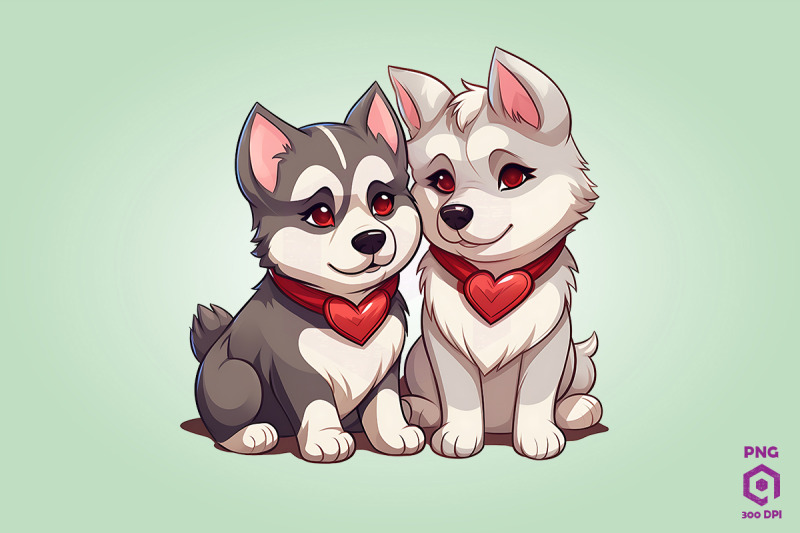 valentine-couple-of-siberian-husky-dog-2