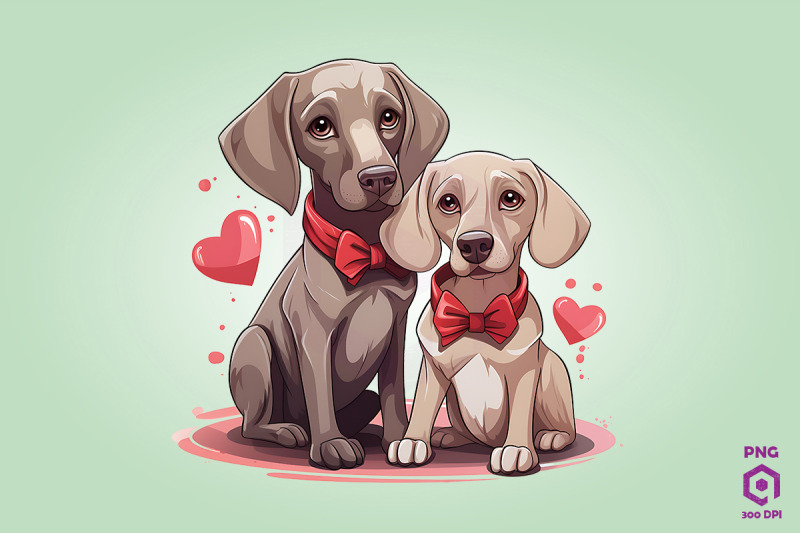 valentine-couple-of-weimaraner-dog-1