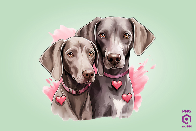 valentine-couple-of-weimaraner-dog-2