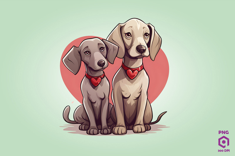 valentine-couple-of-weimaraner-dog-3