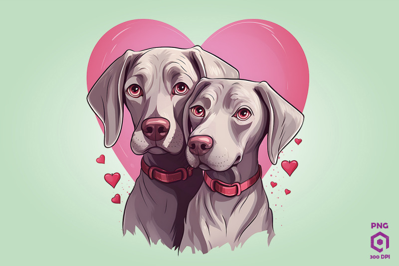 valentine-couple-of-weimaraner-dog