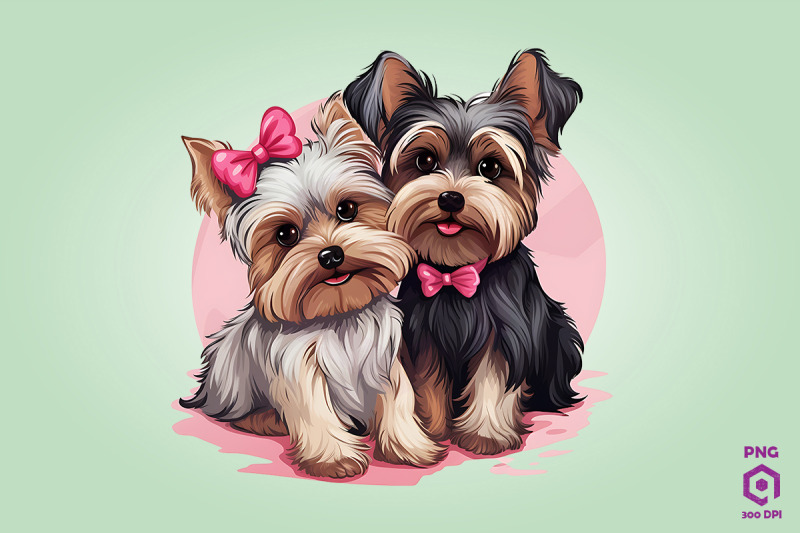 valentine-couple-of-yorkshire-terrier