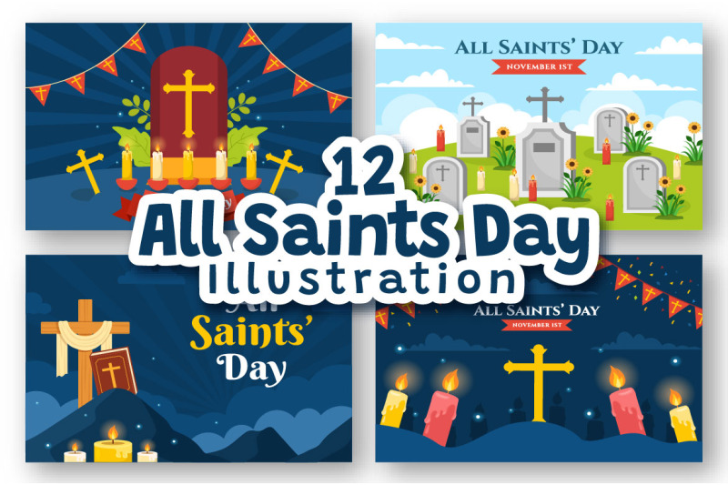 12-all-saints-day-vector-illustration