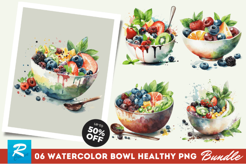 watercolor-bowl-healthy-clipart-bundle