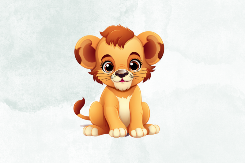 cute-lion-watercolor-clipart